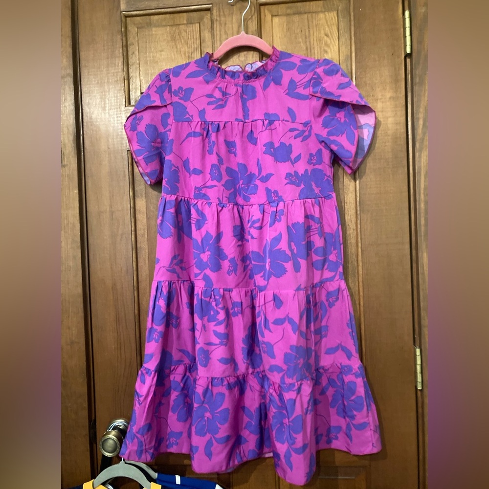 SHEIN Women’s Vacay Dress in Pink and Purple Floral print Medium